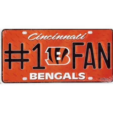 Cincinnati Bengals #1 Fan License Plate 