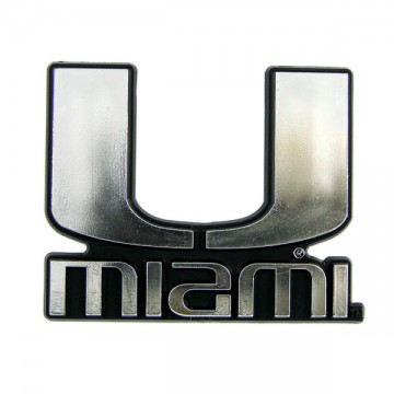Miami Hurricanes NCAA Chrome Auto Emblem 