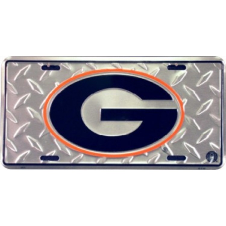 Georgia Bulldogs Diamond License Plate 