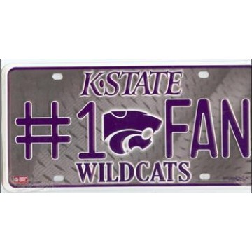 Kansas State Wildcats #1 Fan License Plate 