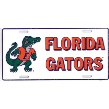 Florida Gators Metal License Plate 