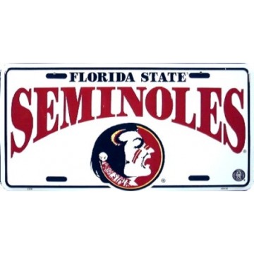 Florida State Seminoles License Plate 