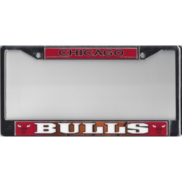 Chicago Bulls Color Chrome License Plate Frame 