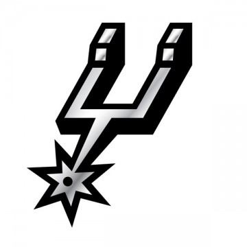 San Antonio Spurs NBA Chrome Auto Emblem 