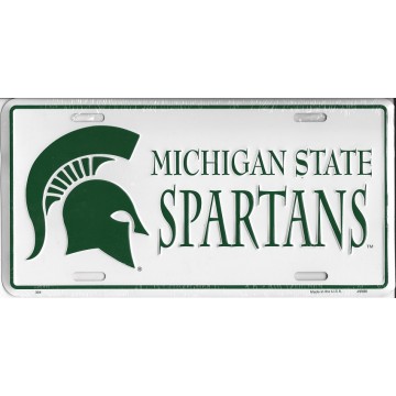 Michigan State Spartans License Plate 