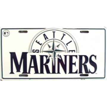 Seattle Mariners Metal License Plate 