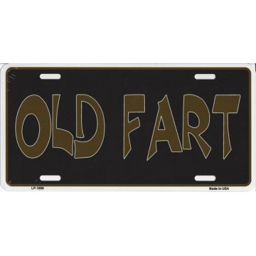 Old Fart Metal License Plate