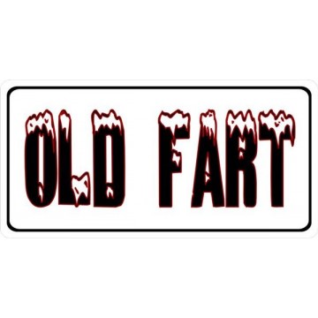 Old Fart Photo License Plate
