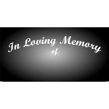 In Loving Memory Photo License Plate 