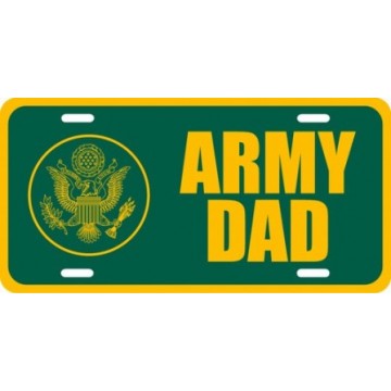 U.S. Army Dad Metal License Plate 