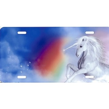 Unicorn Offset License Plate 