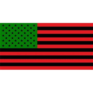 African American Flag Photo License Plate 