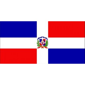 Dominican Republic Flag Photo License Plate
