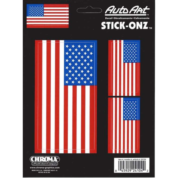 American Flag Decal Set 