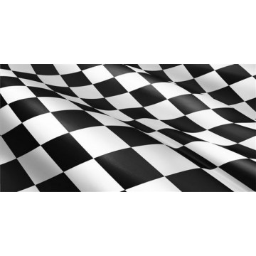 Checkered Flag Photo License Plate