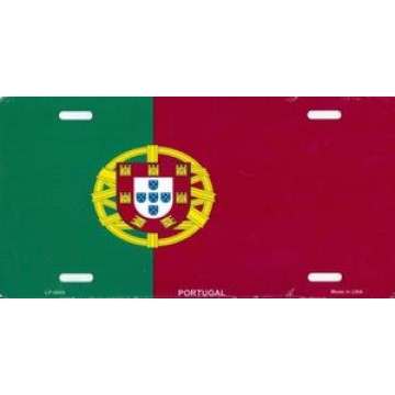 Portugal Flag Metal License Plate 