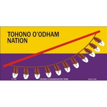 Tohono O'odham Nation Metal License Plate 