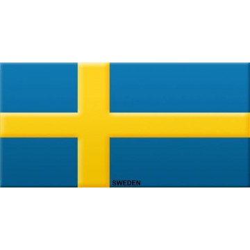 Sweden Flag Photo License Plate 