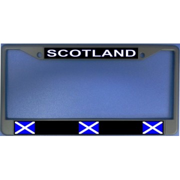 Scotland Flag Chrome License Plate Frame 