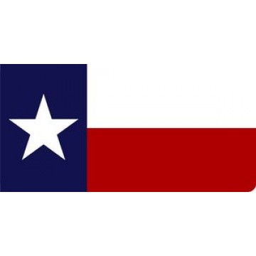 Texas Flag Photo License Plate 