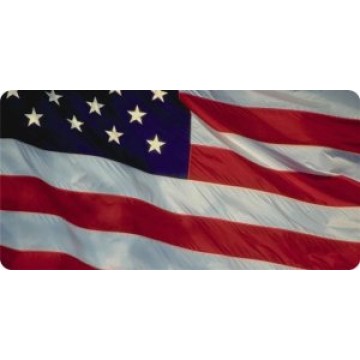 United States Full Flag Photo License Plate