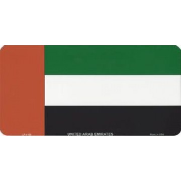 United Arab Emirates Flag Photo License Plate 