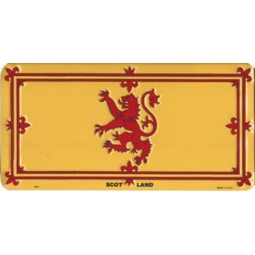 Scotland-Rampant Lion Flag Photo License Plate 