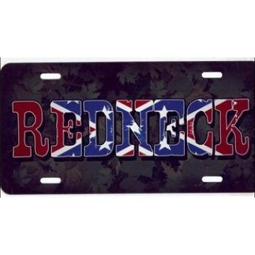 Redneck Camouflage Airbrush License Plate