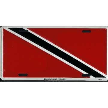 Trinidad & Tobago Flag License Plate 