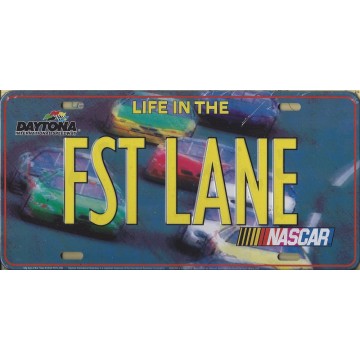 Nascar FST LANE Metal License Plate