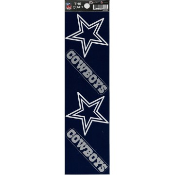 Dallas Cowboys Quad Decal Set