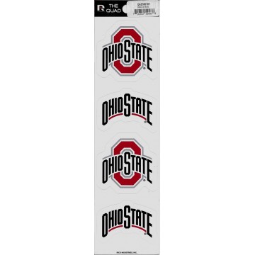 Ohio State Buckeyes Quad Decal Set
