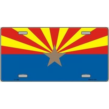 Arizona Small Star License Plate 