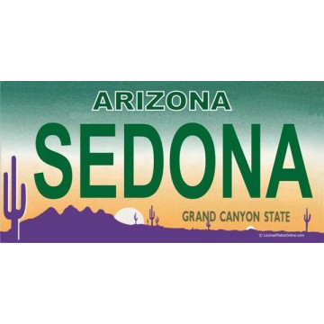 Arizona SEDONA Photo License Plate 