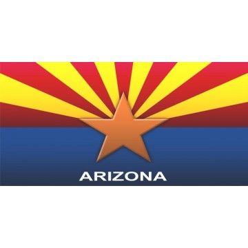 Arizona State Flag Arizona Photo License Plate