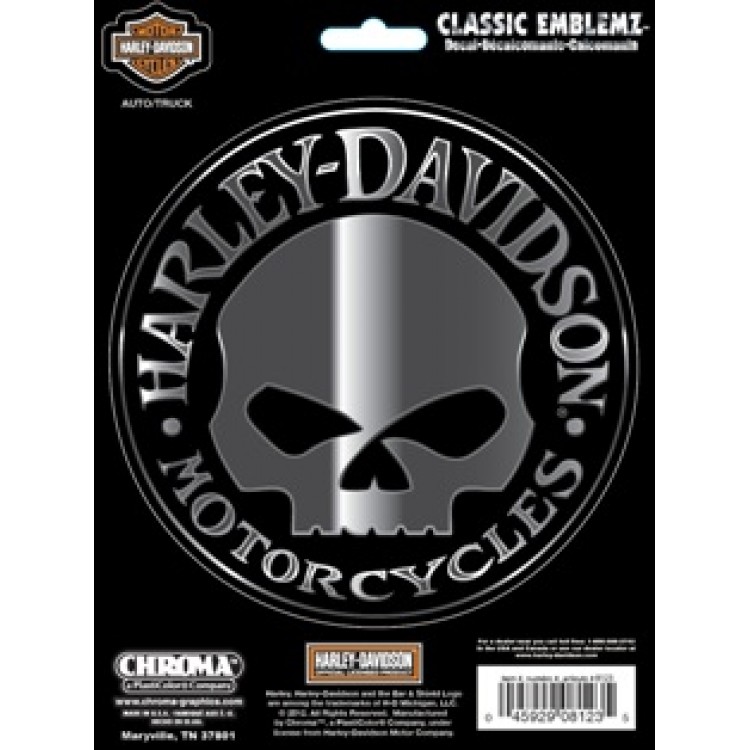 Harley-Davidson Willie G. Skull Decal 