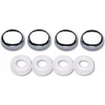 Chrome License Plate Screw Covers