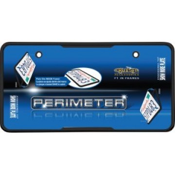 Black Perimeter License Plate Frame