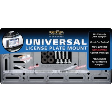 Universal Clear License Plate Mount