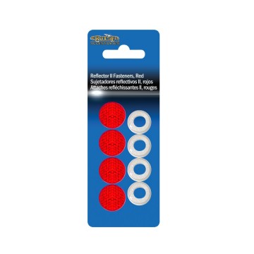 Red Reflector Plastic Fastener Caps