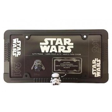 Star Wars 2 In 1 Black License Plate Frame