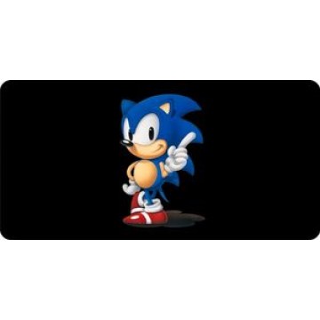 Sonic The Hedgehog Photo License Plate 