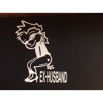 Mrs. Hobbs On Husband White 3" x 4" Decal