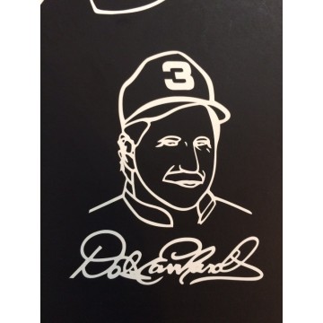 Dale Earnhardt Face White 3" x 4" Decal
