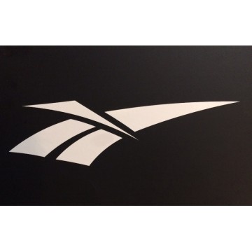 Reebok Logo White 6" x 3" Decal