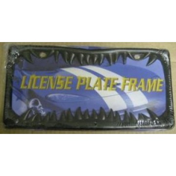Black Shark Tooth License Frame 