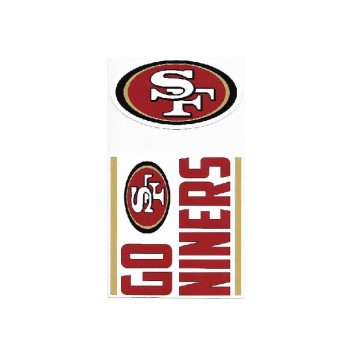 San Francisco 49ers Double Up Die Cut Vinyl Stickers
