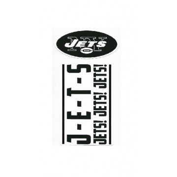 New York Jets Double Up Die Cut Vinyl Stickers