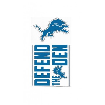 Detroit Lions Double Up Die Cut Vinyl Stickers