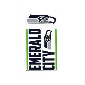 Seattle Seahawks Double Up Die Cut Vinyl Stickers